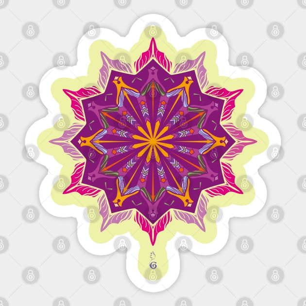 Spring mandala Sticker by HagalArt